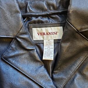 Veranesi Black Leather Jacket